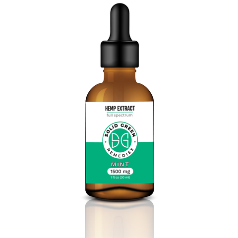 Full Spectrum 1500 Mint Flavor Tincture (Mint, 1500 MG - 30 ML) 